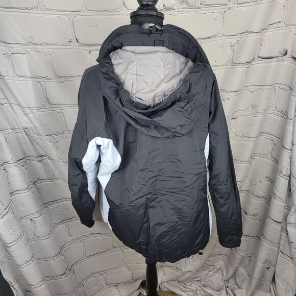 COLUMBIA Convert Ski Jacket Womens L Waterproof Insulated Black Retro Vintage - Picture 11 of 13